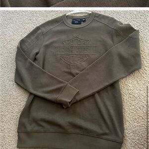 Harley-Davidson Men's Green Crewneck Sweater